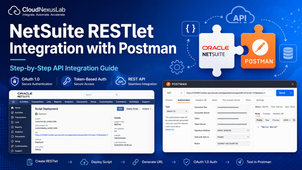 NetSuite RESTlet Integration with Postman