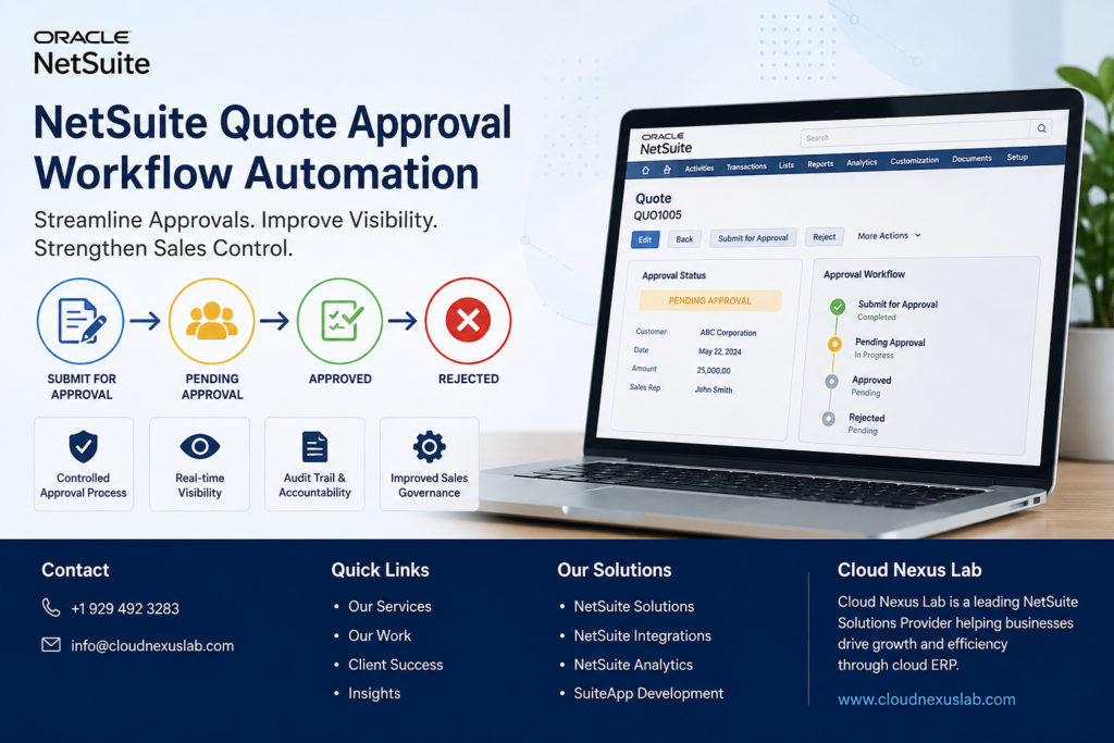 NetSuite Quote Approval Workflow Automation